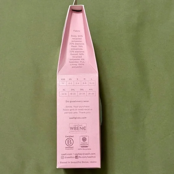 NIB Saalt Leakproof French Cut High Waist Underwear - Picture 4 of 16